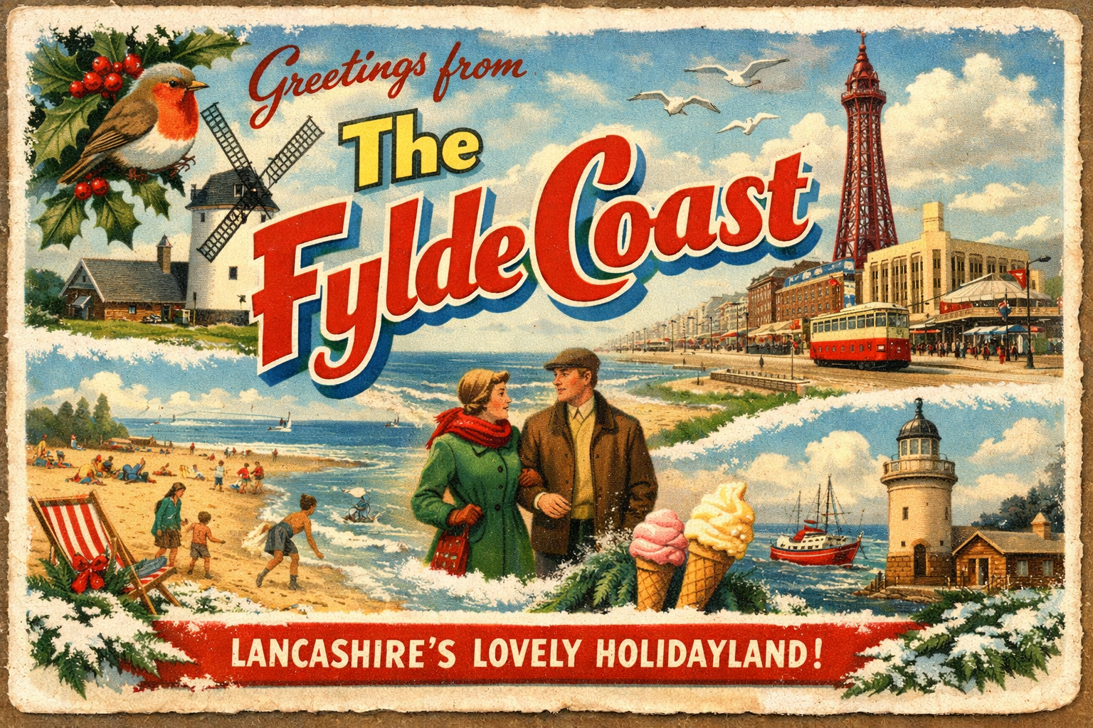 Fylde Coast Postcard
