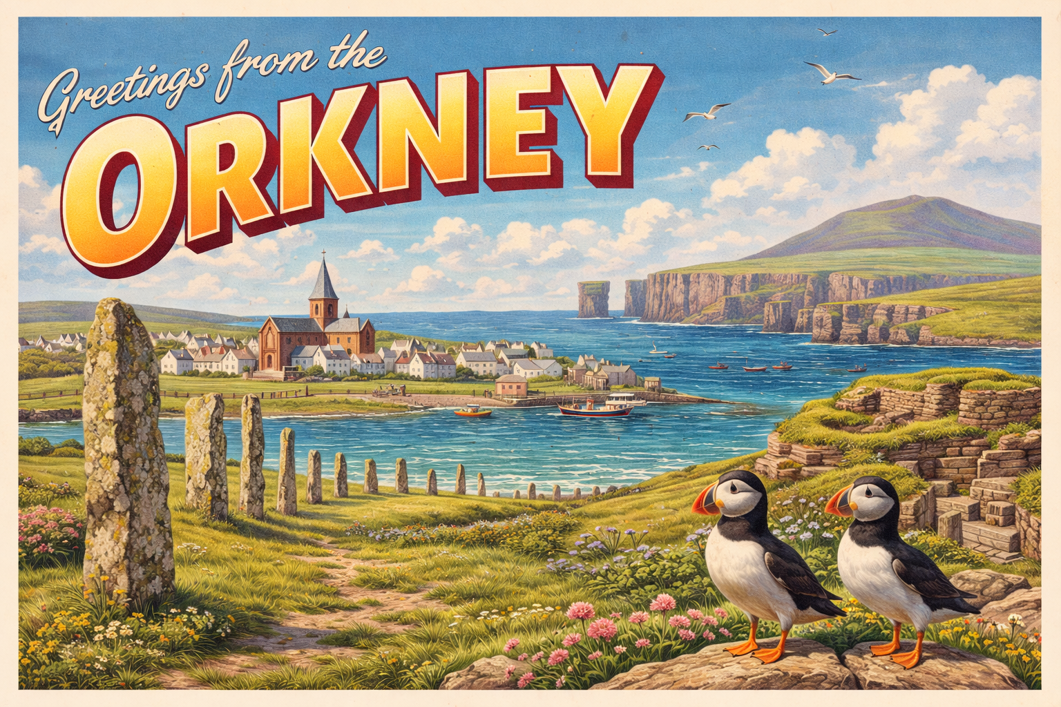 Orkney Islands Postcard