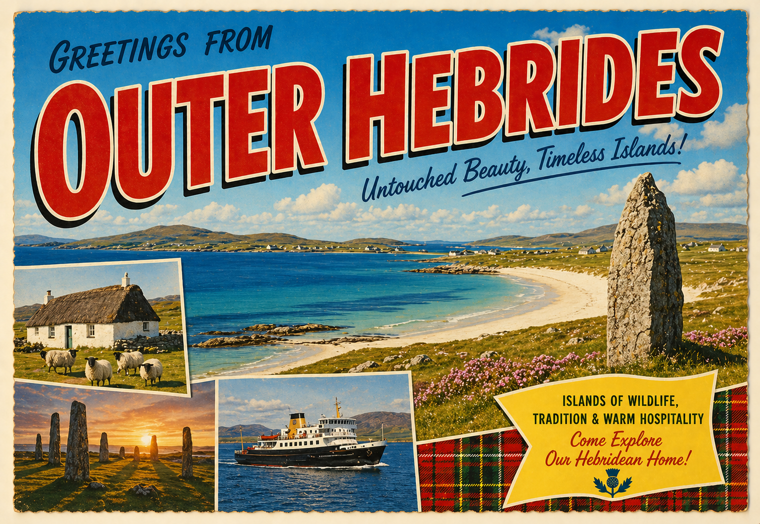 Outer Hebrides Postcard
