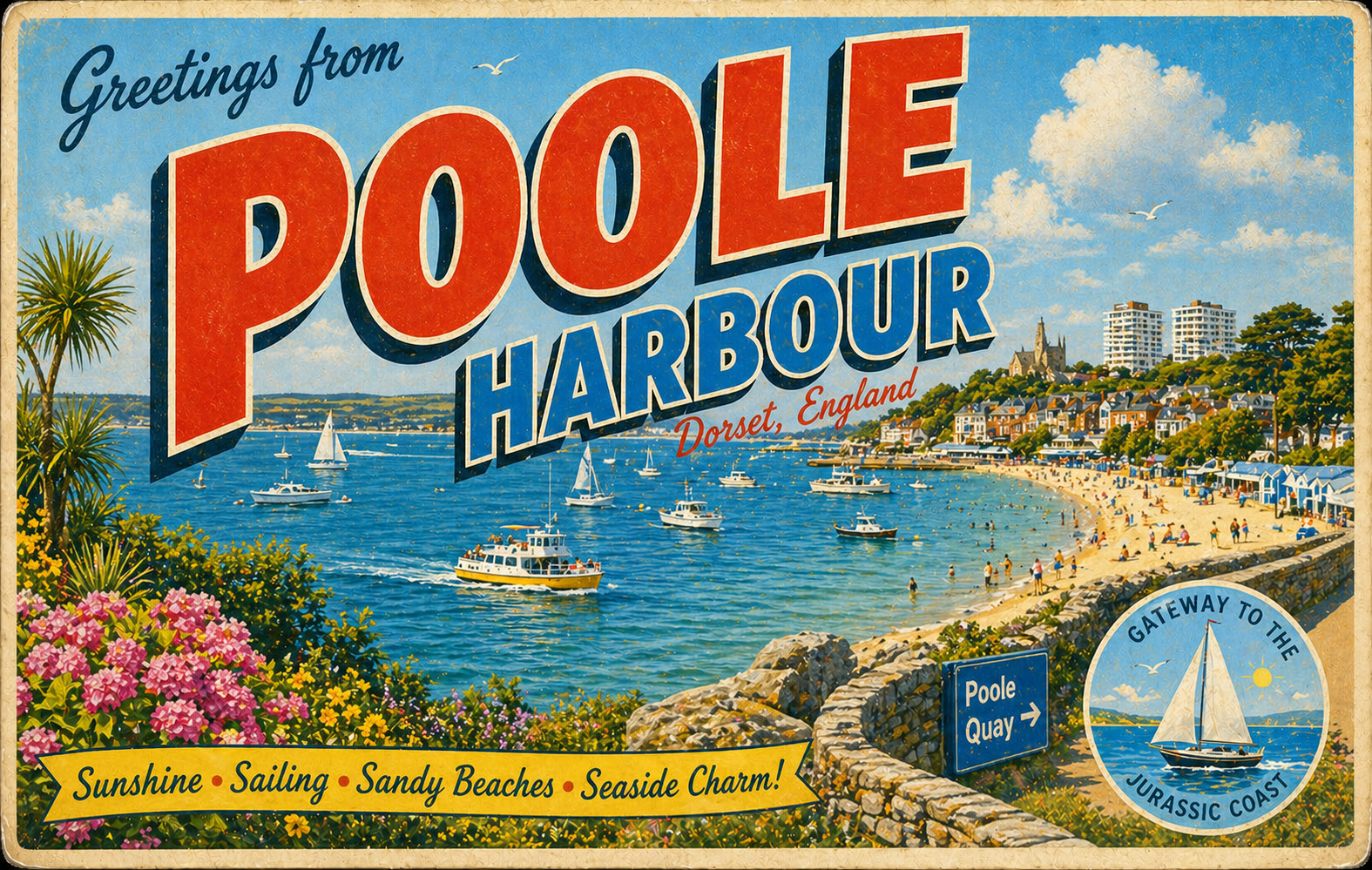 Poole Harbour Postcard