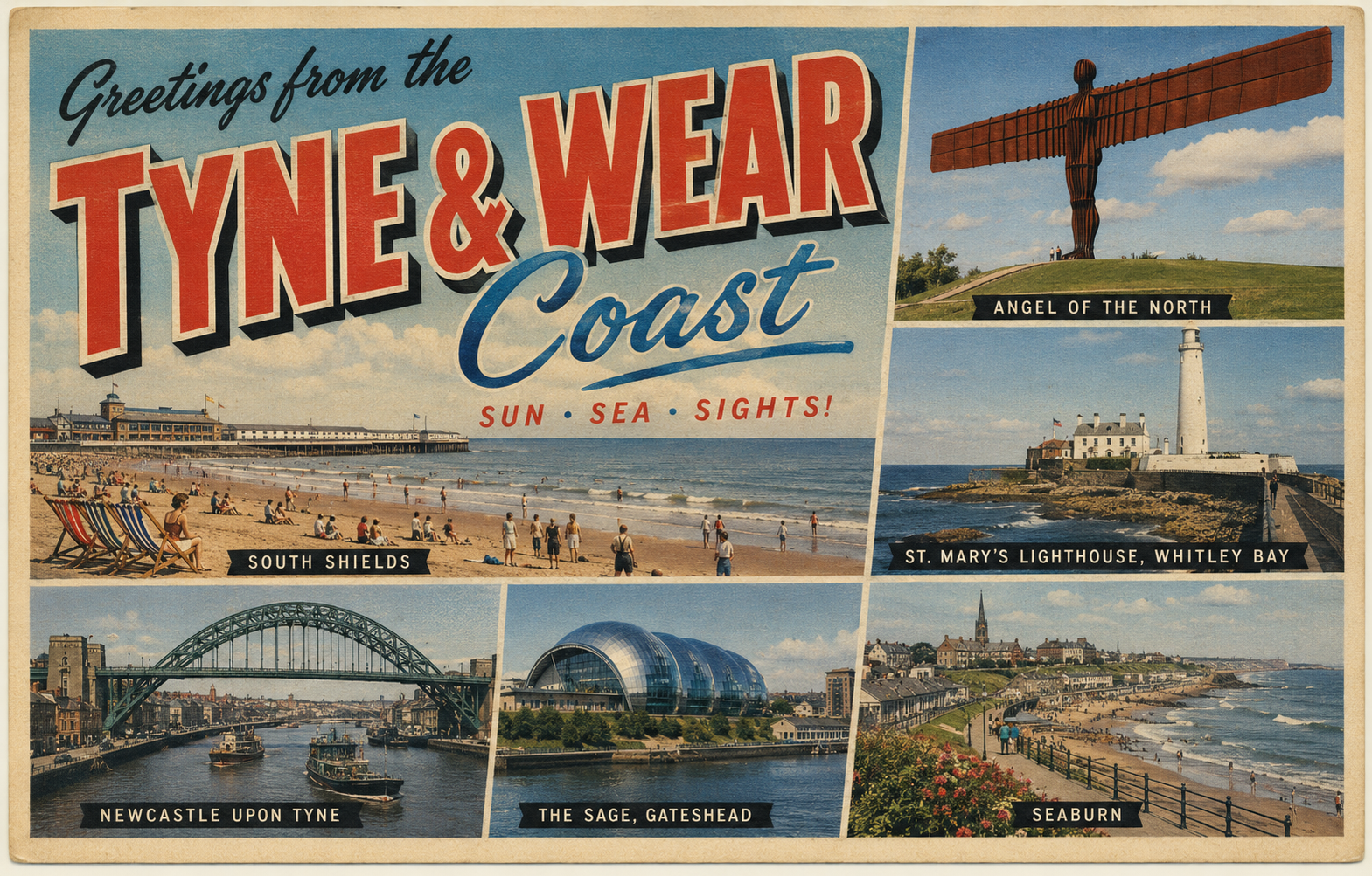 Tyne and Wear Postcard