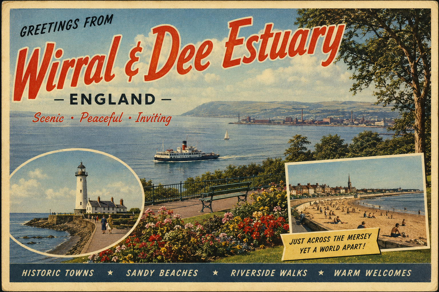 Wirral Dee Postcard